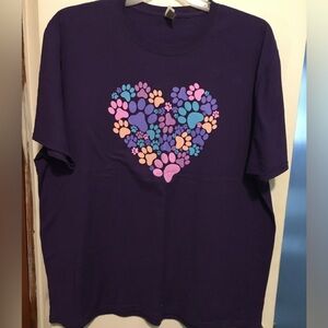 Paw Print Heart Tee